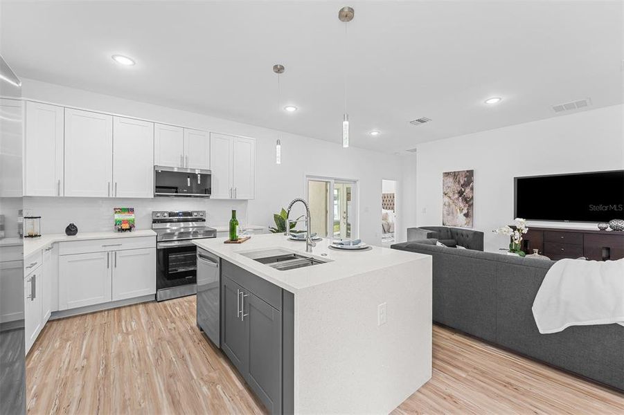 Furnished interior view inside a new home in , Orlando (Image 16). Furnished interior view inside a new home in , Orlando (Image 16).