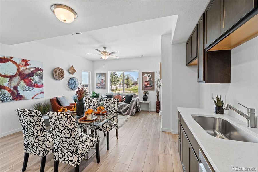 Furnished interior view inside a new home in , Colorado Springs (Image 14).