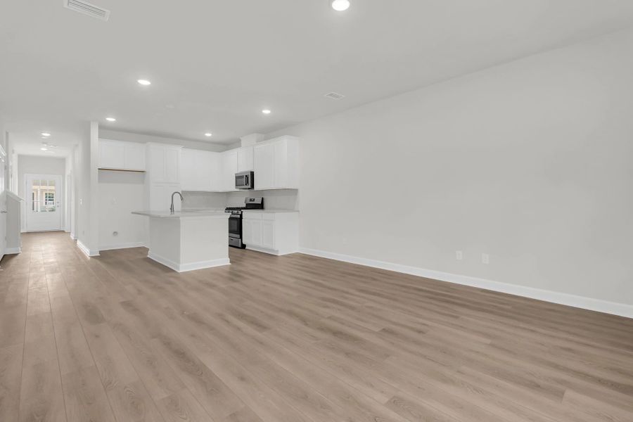 Family Room and Kitchen