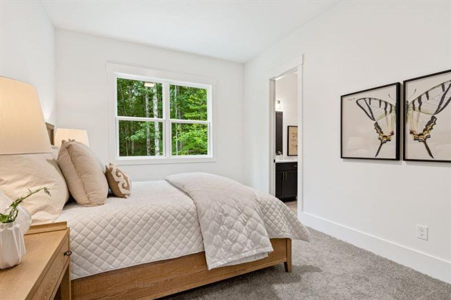 Furnished interior view inside a new home in White Post on Lake Lanier, Gainesville (Image 27).