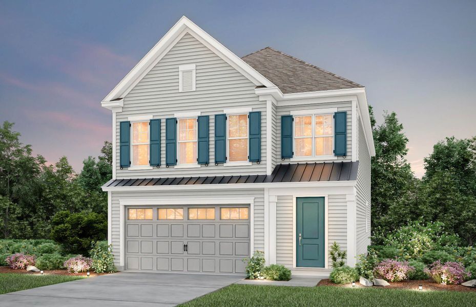 Representative exterior photo of a completed home built from the Thompson by Pulte Homes in Park's Edge at Carolina Bay, Charleston, SC (Image 20).