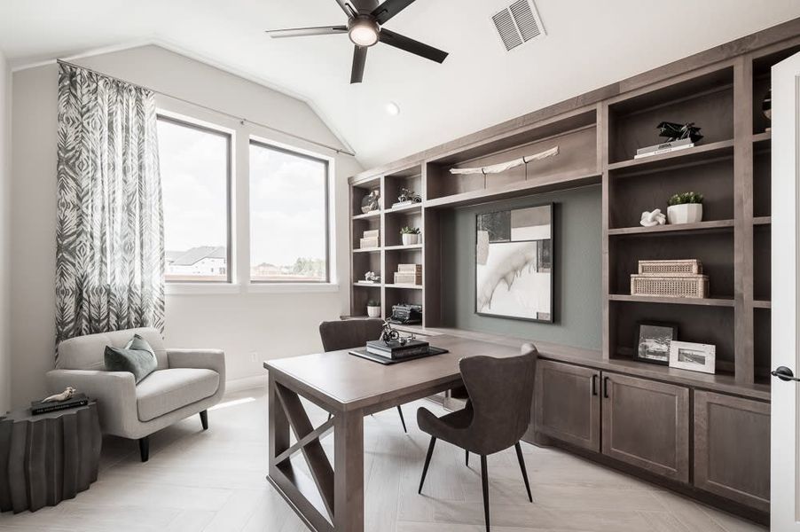 Representative furnished interior of a home built from the Carignan by Tri Pointe Homes in Legacy Grove, Montgomery (Image 17).