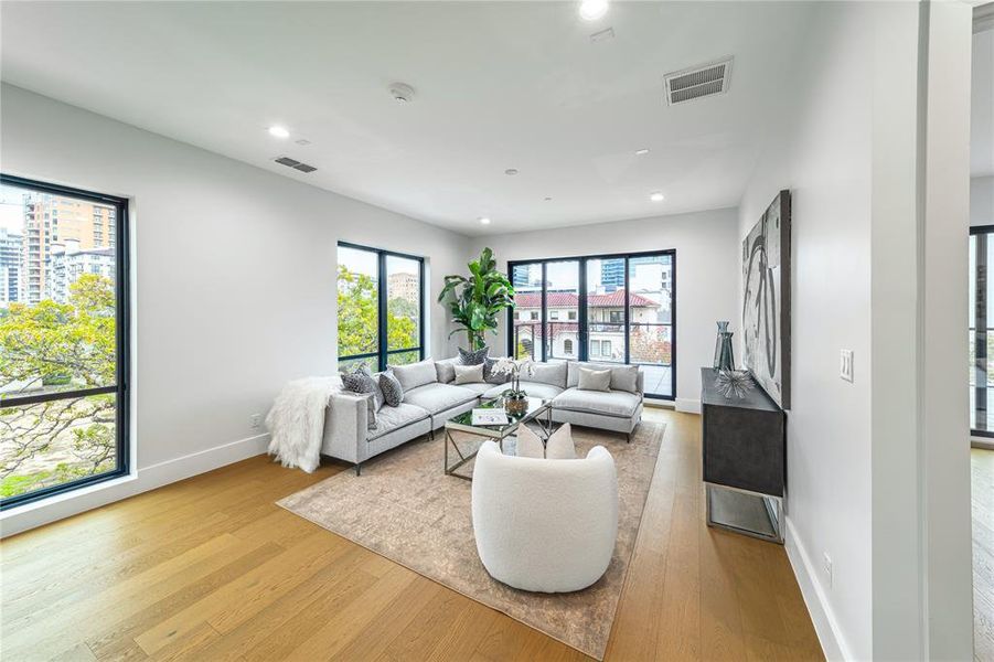 Furnished interior view inside a new home in , Dallas (Image 4).