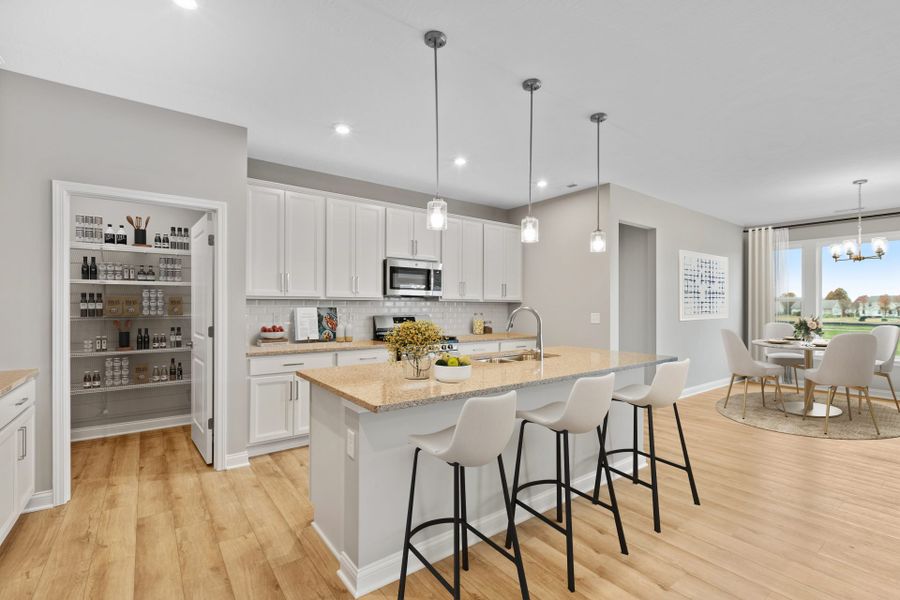 Representative furnished interior of a home built from the Camden by Fischer Homes in Easton Park, Dallas (Image 5).