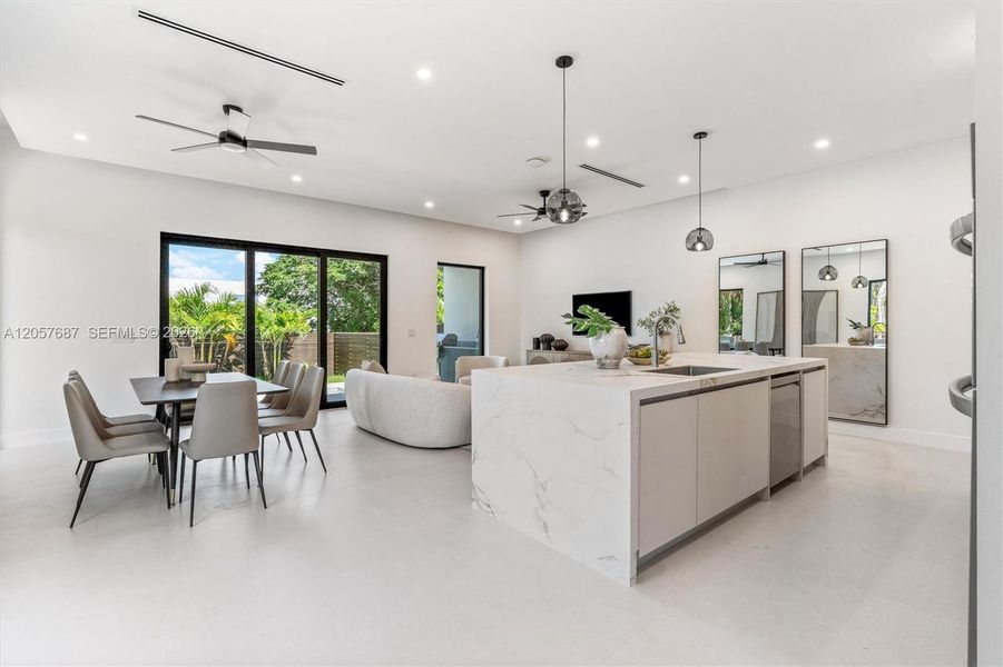 Furnished interior view inside a new home in , Fort Lauderdale (Image 8).