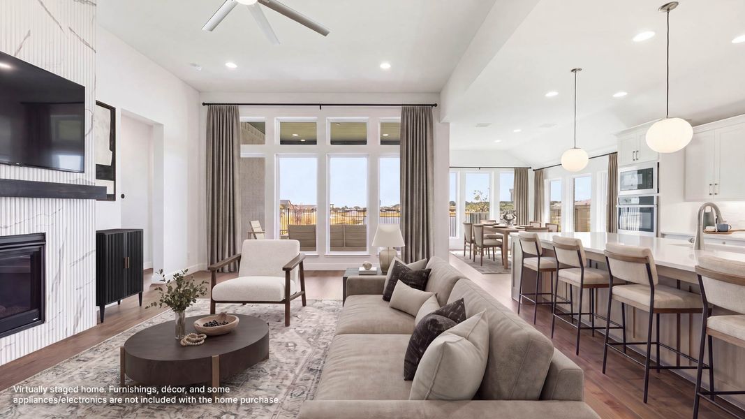 Furnished interior view inside a new home in Landmark, Denton (Image 6).