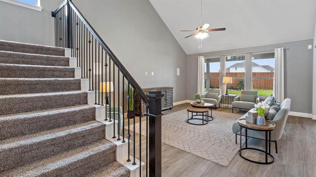 Furnished interior view inside a new home in Lakeview Pointe, Grand Prairie (Image 38). Furnished interior view inside a new home in Lakeview Pointe, Grand Prairie (Image 38).