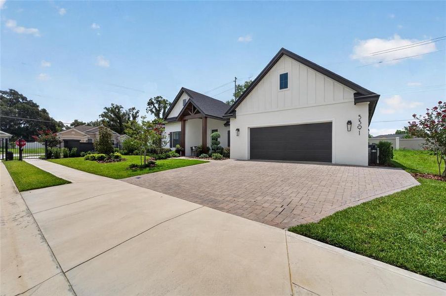 Front exterior of a new home in , Lakeland, FL, highlighting curb appeal (Image 2). Front exterior of a new home in , Lakeland, FL, highlighting curb appeal (Image 2).