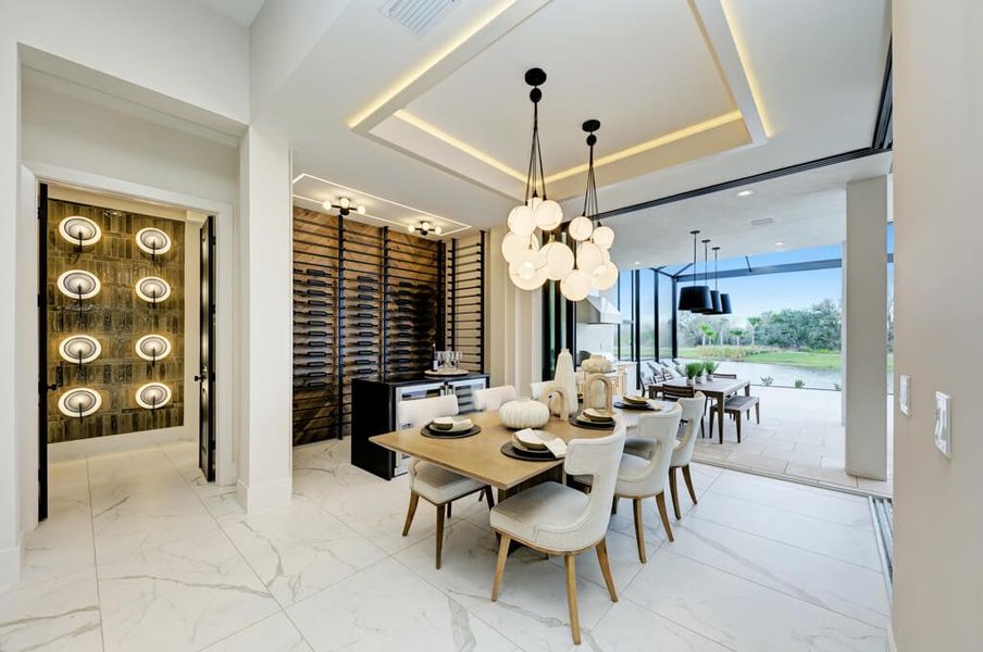 Representative furnished interior of a home built from the Solstice by Lee Wetherington Homes in Star Farms, Lakewood Ranch (Image 19).