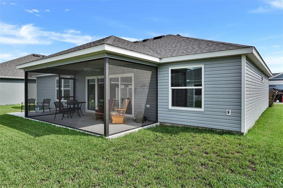 Exterior details and patio area of a home in , The Villages (Image 24). Exterior details and patio area of a home in , The Villages (Image 24).