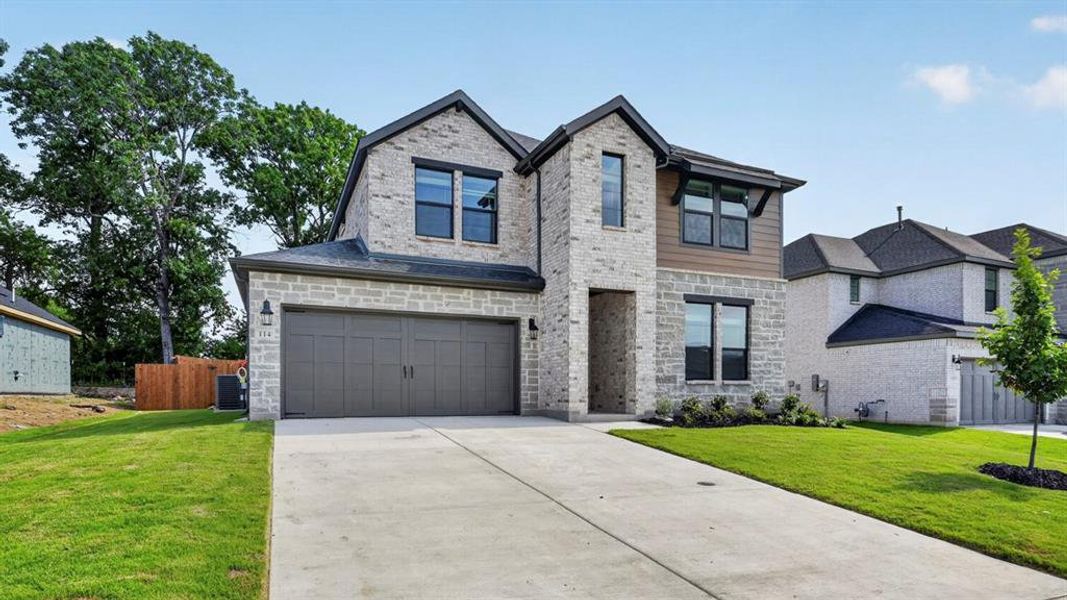 Front exterior of a new home in Morning Ridge, Princeton, TX, highlighting curb appeal (Image 5).