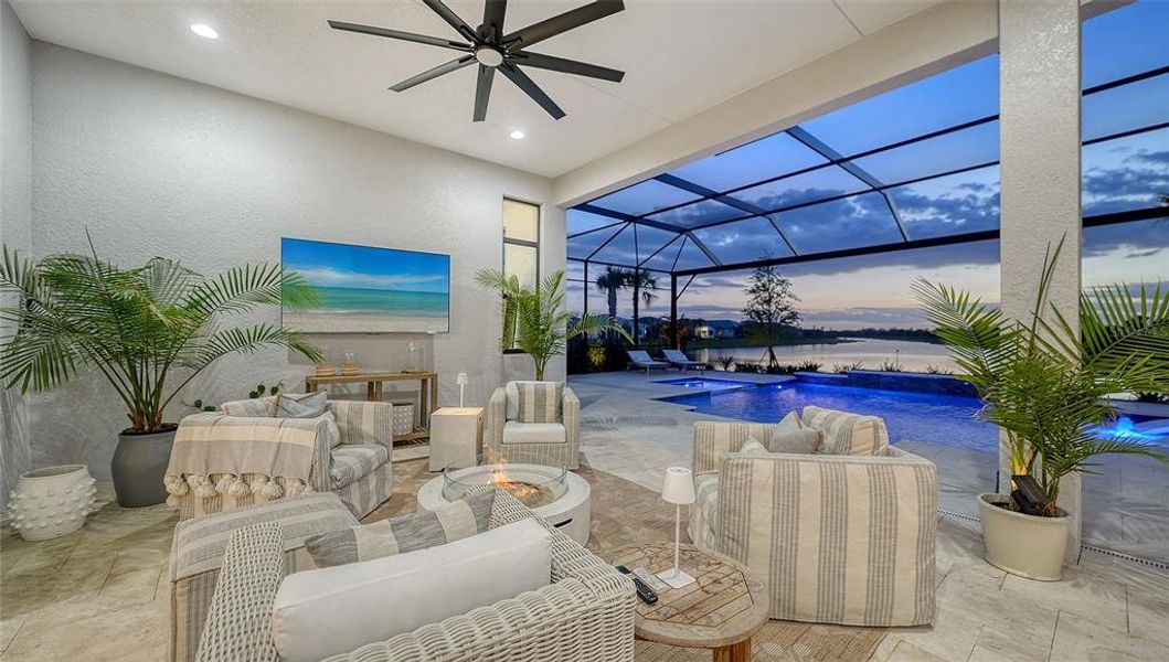 Exterior details and patio area of a home in , Sarasota (Image 27).