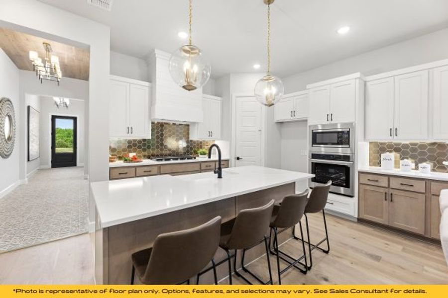 Representative furnished interior of a home built from the The Catalina by Stonefield Homes in The Highlands, Rockwall (Image 15).