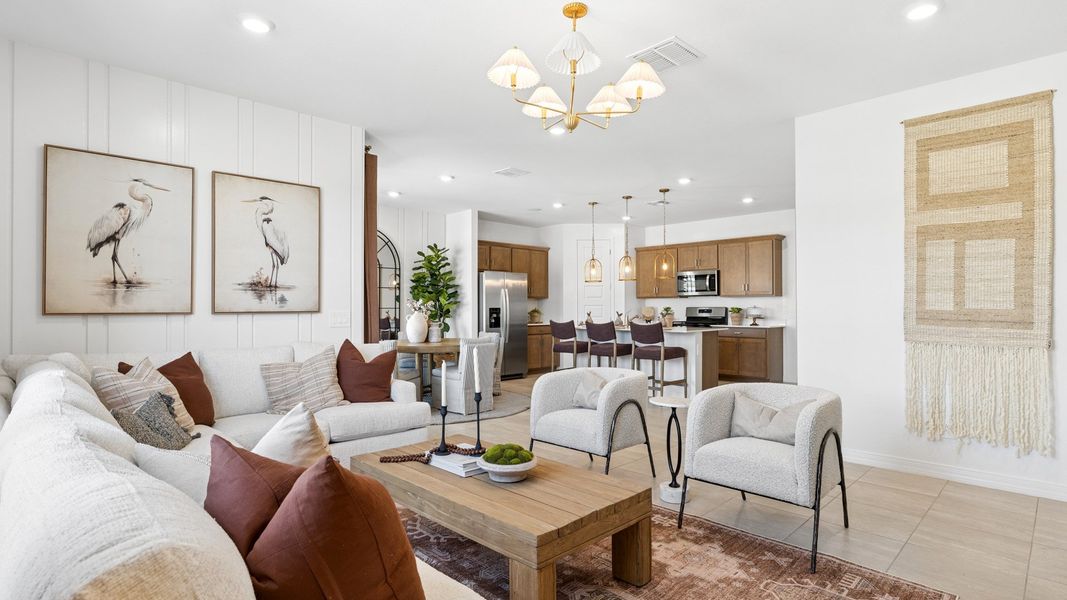 Furnished interior view inside a new home in Rio Rancho Estates, Wittmann (Image 11).