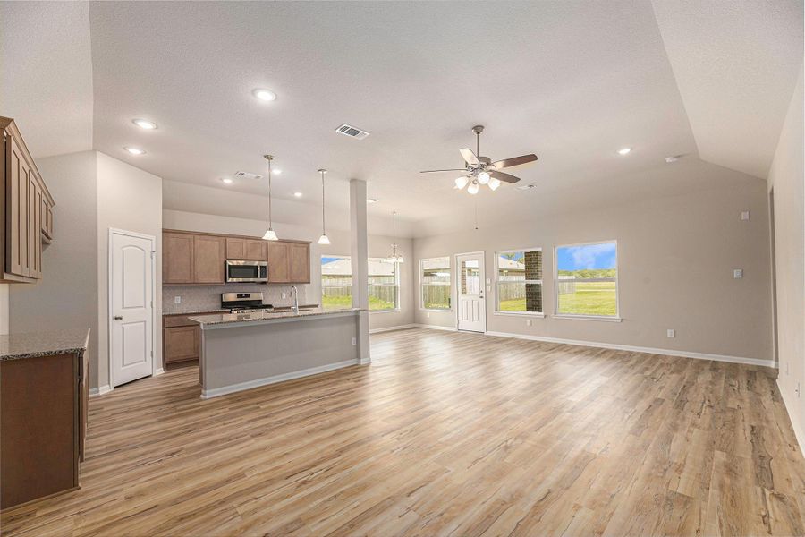 Furnished interior view inside a new home in , Bay City (Image 16). Furnished interior view inside a new home in , Bay City (Image 16).