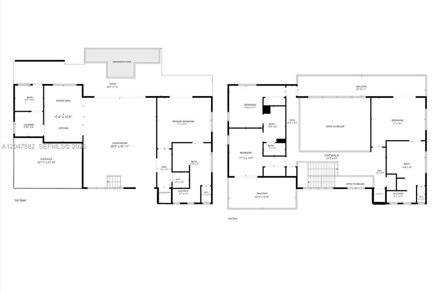 2D floor plan layout of this home in , Wilton Manors, FL (Image 4). 2D floor plan layout of this home in , Wilton Manors, FL (Image 4).