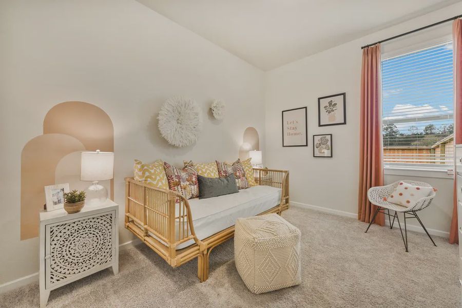 Representative furnished interior of a home built from the Lynnbrook by Chesmar Homes in The Trails, New Caney (Image 6).