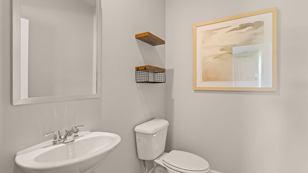 Representative furnished interior of a home built from the Elston by D.R. Horton in The Islands, Beech Island (Image 16).