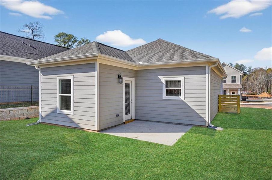 Exterior details and patio area of a home in , Fayetteville (Image 3).