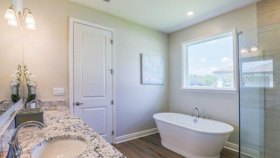 Model home - actual features may vary.