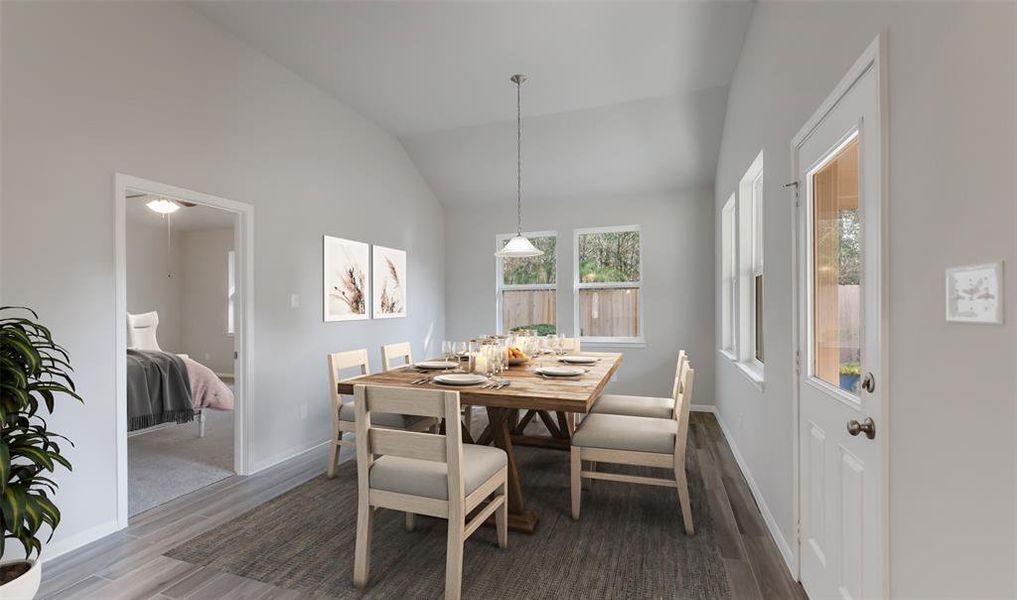 Sun-lit dining area (*Photo not of actual home and used for illustration purposes only.)