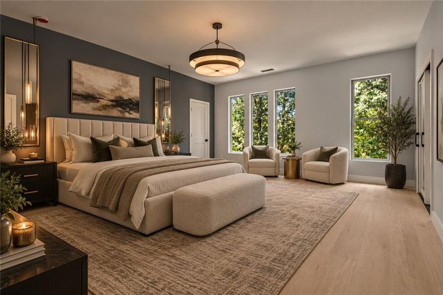 Furnished interior view inside a new home in , Marietta (Image 8).