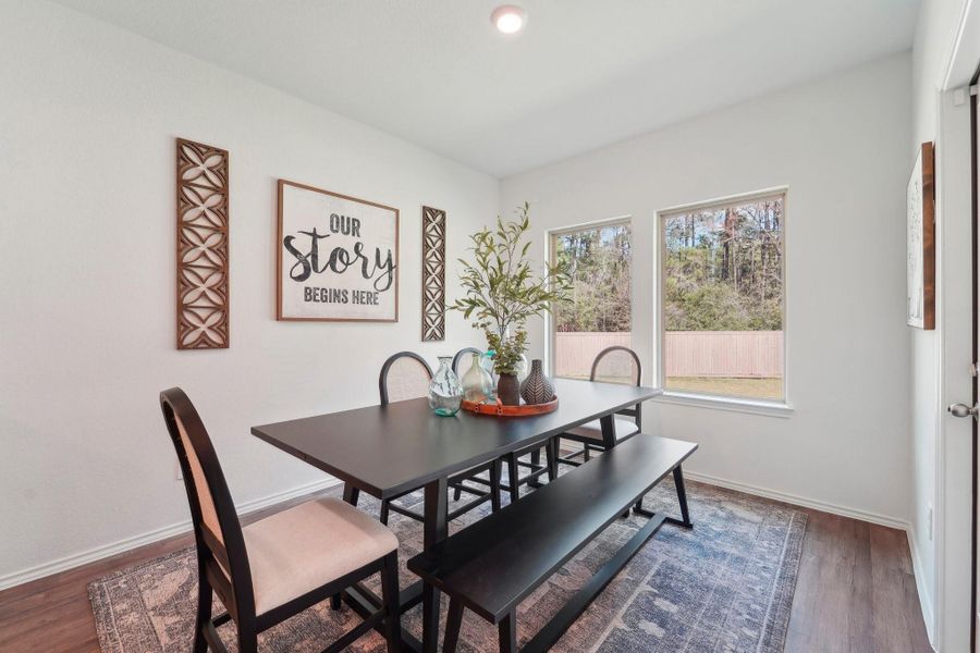 Furnished interior view inside a new home in Mill Creek, Magnolia (Image 30). Furnished interior view inside a new home in Mill Creek, Magnolia (Image 30).
