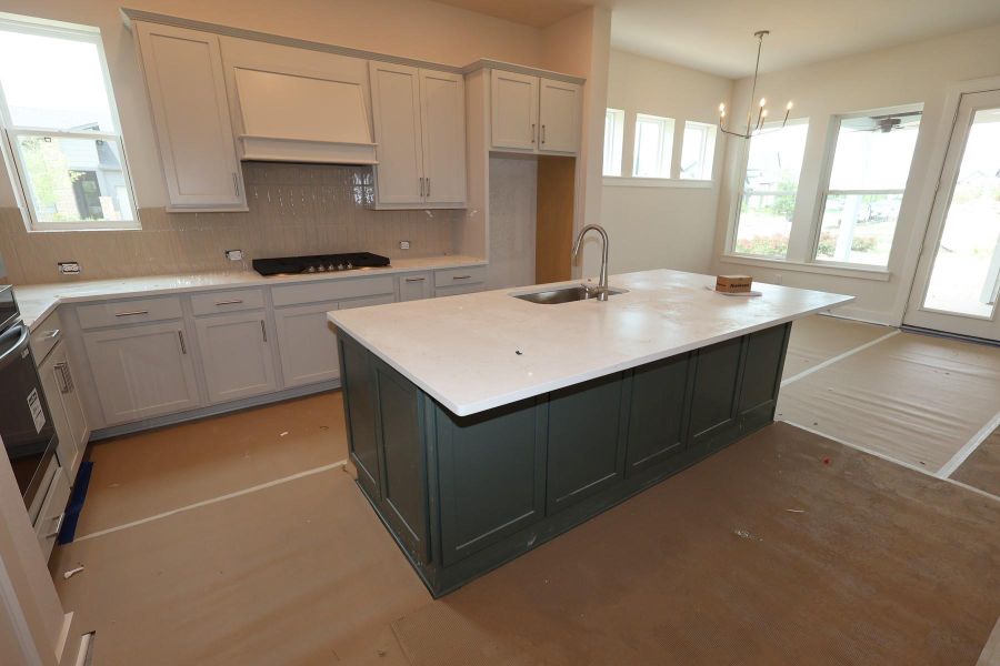 In-progress construction of a new home in Elyson - Grove Row Collection, Katy, TX (Image 9).