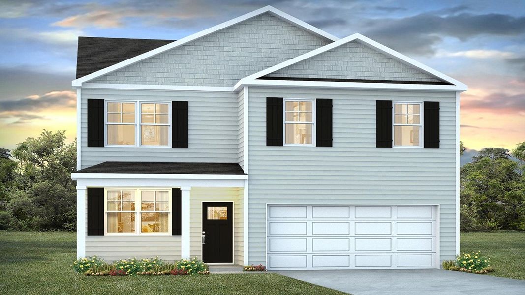 Front exterior of a new home in Stockyard, Statesboro, GA, highlighting curb appeal (Image 2). Front exterior of a new home in Stockyard, Statesboro, GA, highlighting curb appeal (Image 2).