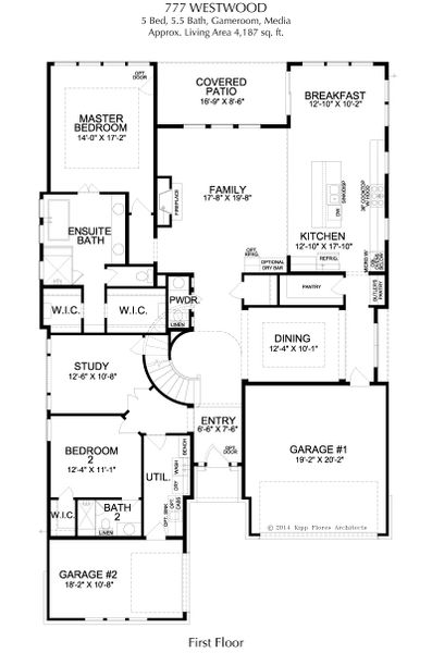 2D floor plan layout for the Westwood by Landon Homes in Estate 64s, Frisco, TX (Image 2). 2D floor plan layout for the Westwood by Landon Homes in Estate 64s, Frisco, TX (Image 2).