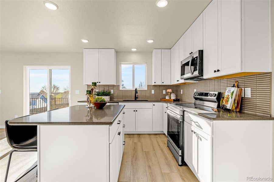 Furnished interior view inside a new home in , Colorado Springs (Image 24).