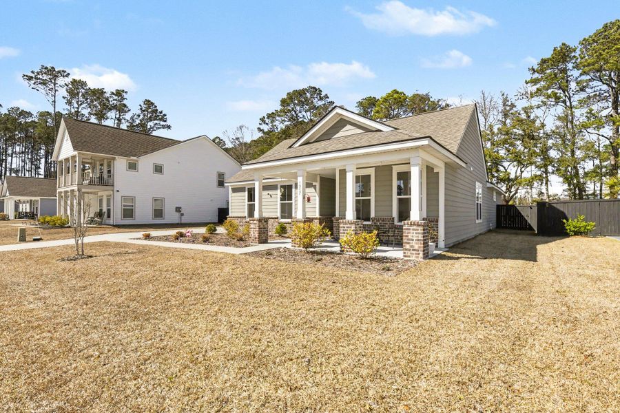 Exterior details and patio area of a home in , Johns Island (Image 4).