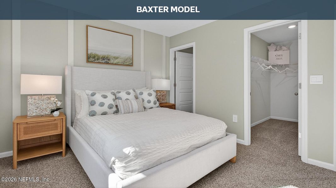 Furnished interior view inside a new home in Liberty Cove, Yulee (Image 17). Furnished interior view inside a new home in Liberty Cove, Yulee (Image 17).