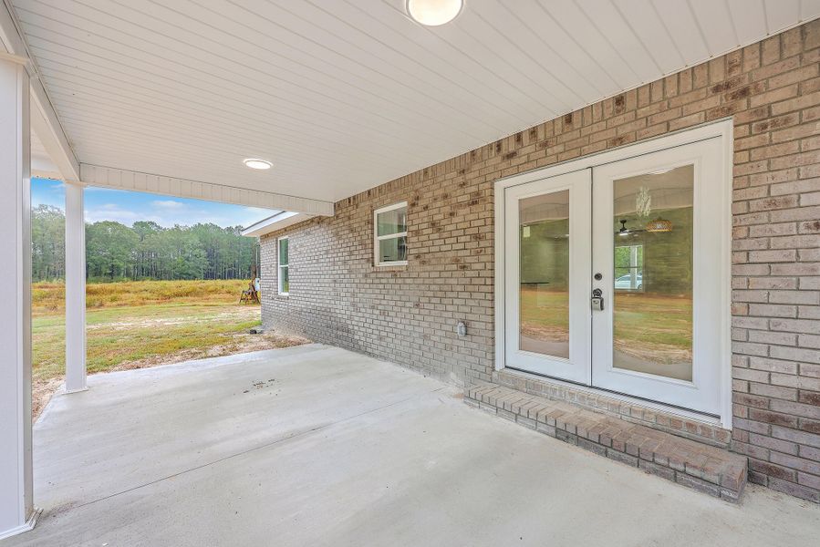 Exterior details and patio area of a home in , Pineville (Image 19). Exterior details and patio area of a home in , Pineville (Image 19).