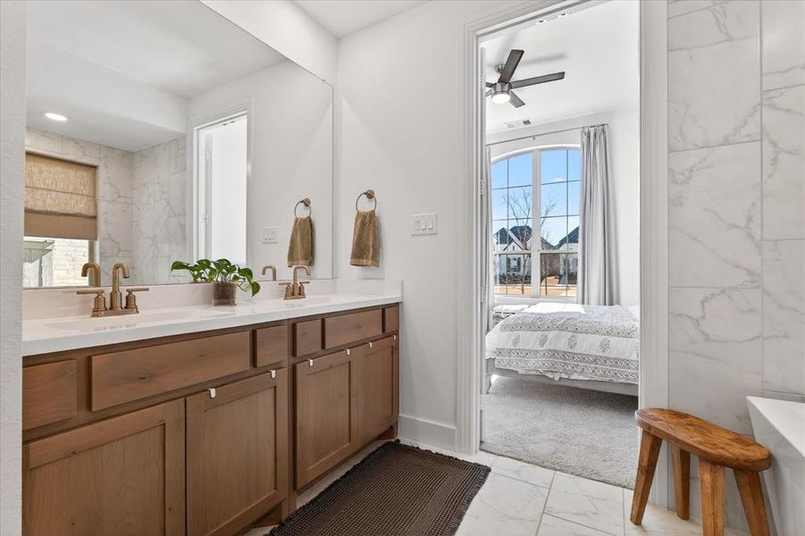 Furnished interior view inside a new home in Pecan Square, Northlake (Image 11).