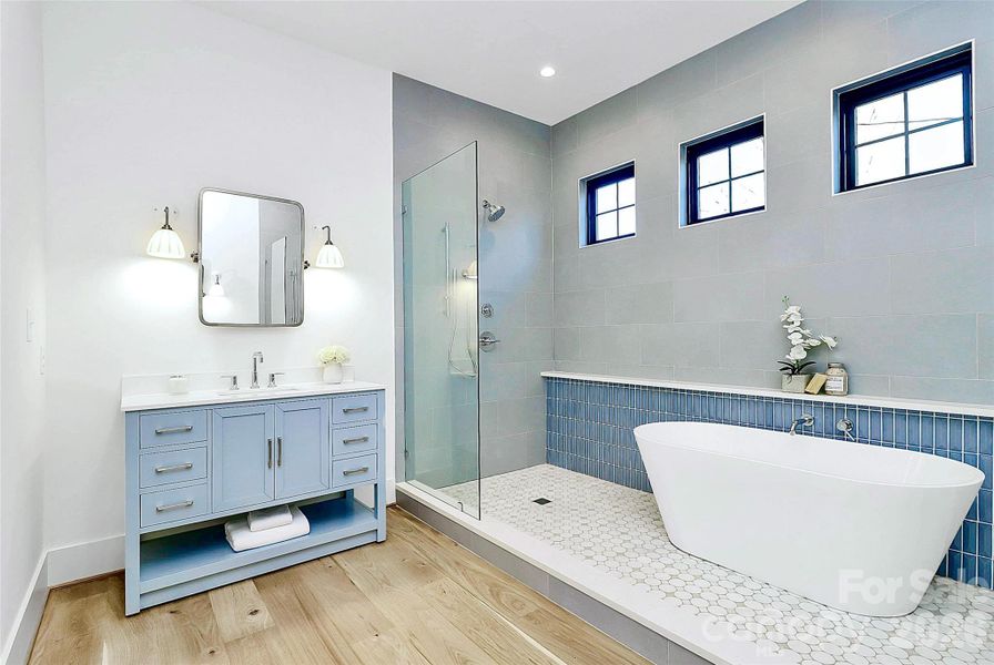 Furnished interior view inside a new home in , Charlotte (Image 18).