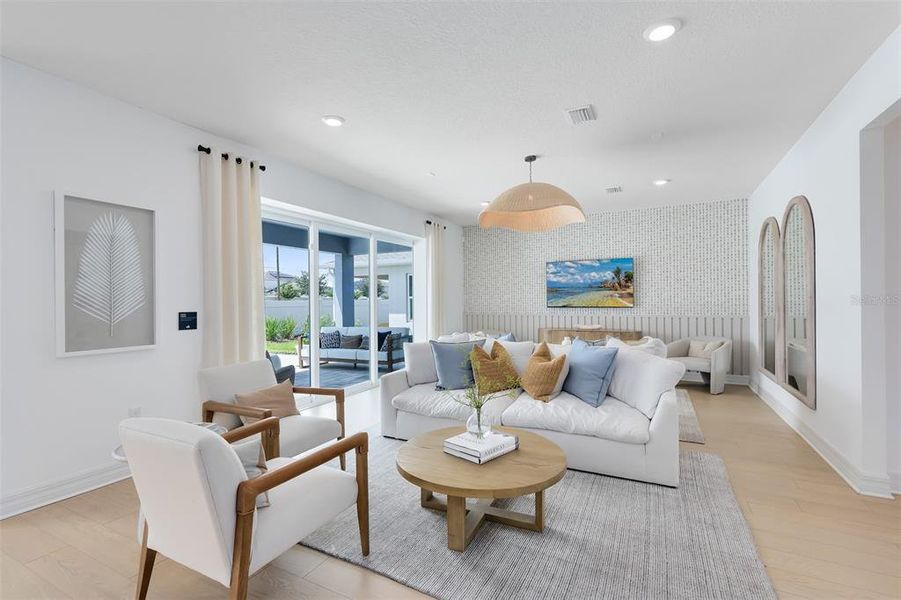 Furnished interior view inside a new home in Willow Ridge, Montverde (Image 14).