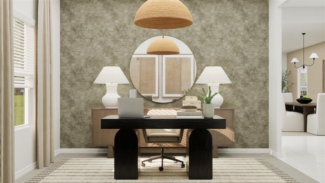 Furnished interior view inside a new home in Island Lakes at Coco Bay, Englewood (Image 10).