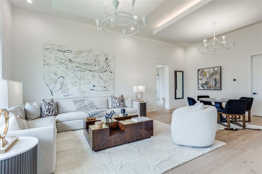 Furnished interior view inside a new home in Samantha Springs, Keller (Image 38).