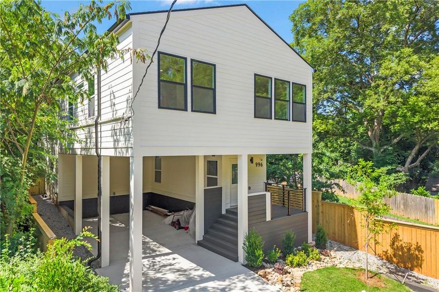 Front exterior of a new home in , Atlanta, GA, highlighting curb appeal (Image 37). Front exterior of a new home in , Atlanta, GA, highlighting curb appeal (Image 37).