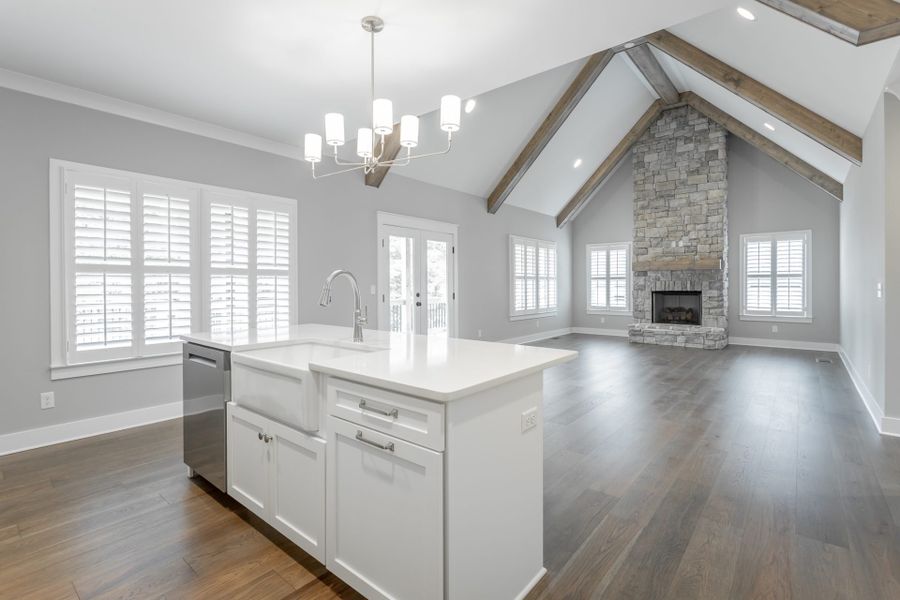 Furnished interior in a model home at Pine Ridge in Soddy-Daisy (Image 8).