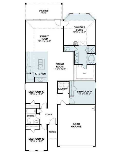 2D floor plan layout of this home in Lago Mar, Santa Fe, TX (Image 3). 2D floor plan layout of this home in Lago Mar, Santa Fe, TX (Image 3).