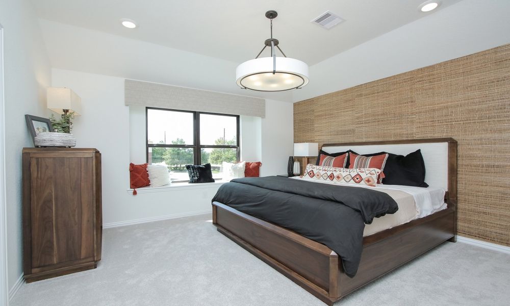 Representative furnished interior of a home built from the Lexington Series - Denton by Brightland Homes in Beamer Villas, Friendswood (Image 15).