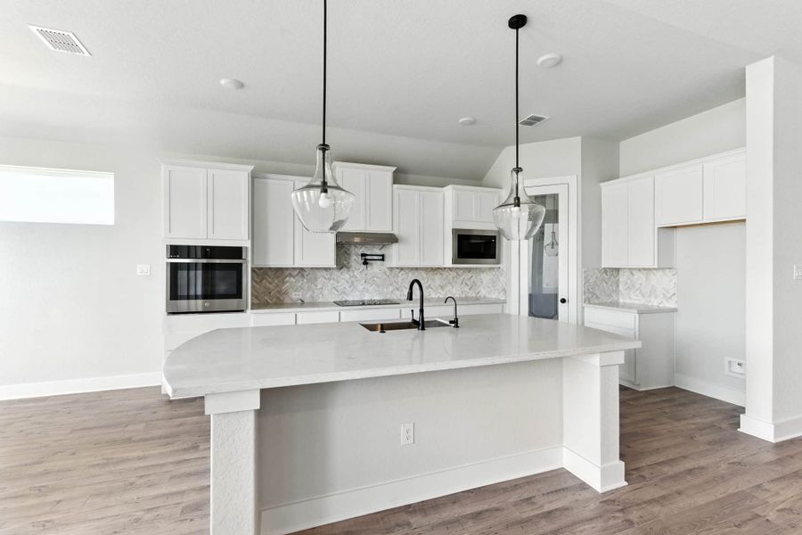 Furnished interior view inside a new home in Alsatian Oaks, Castroville (Image 6).