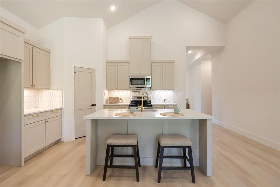 Furnished interior view inside a new home in , Fort Worth (Image 7). Furnished interior view inside a new home in , Fort Worth (Image 7).