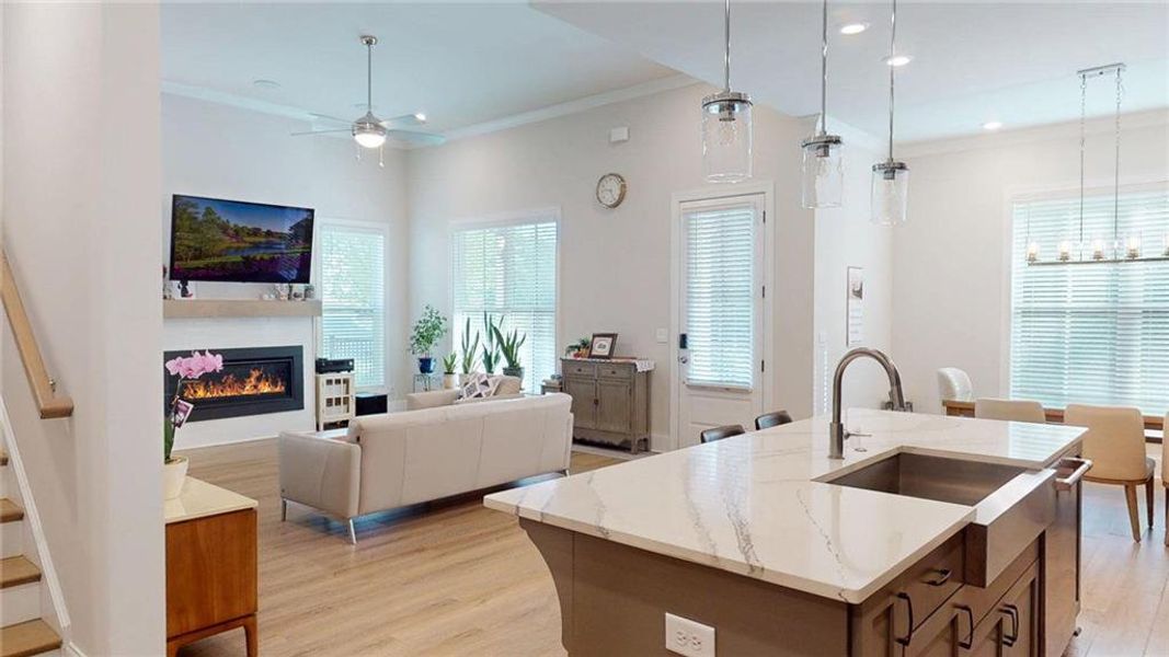 Furnished interior view inside a new home in , Peachtree Corners (Image 46).