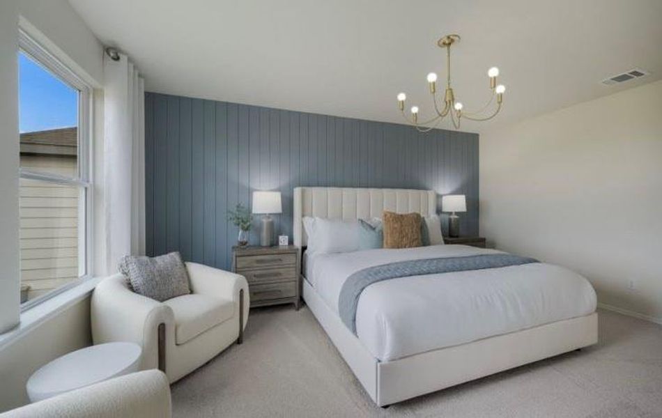 Furnished interior view inside a new home in The Pines At Seven Coves, Conroe (Image 13). Furnished interior view inside a new home in The Pines At Seven Coves, Conroe (Image 13).