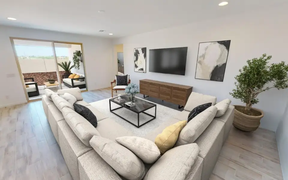 Furnished interior view inside a new home in Blossom Rock, Apache Junction (Image 5). Furnished interior view inside a new home in Blossom Rock, Apache Junction (Image 5).