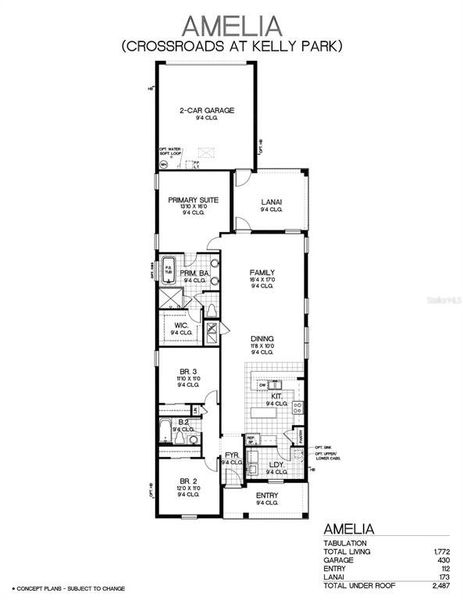 2D floor plan layout of this home in Hamlin Meadows, Winter Garden, FL (Image 2). 2D floor plan layout of this home in Hamlin Meadows, Winter Garden, FL (Image 2).
