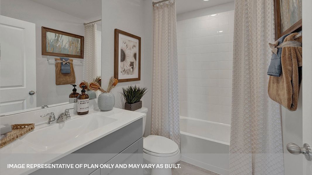 Furnished interior view inside a new home in Whisper South, San Marcos (Image 8).